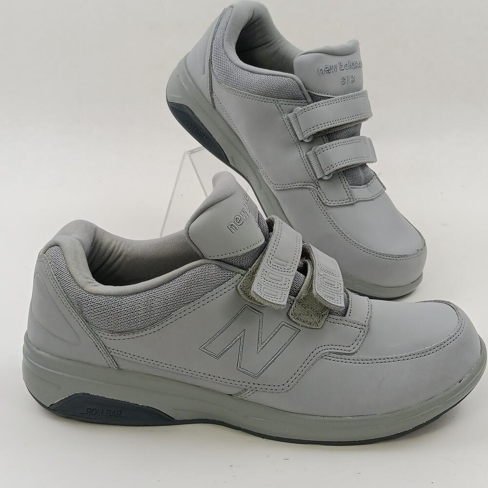 New Balance 813 Shoes Mens Size 9 Gray Walking Hook & Loop Sneakers MW813HGY